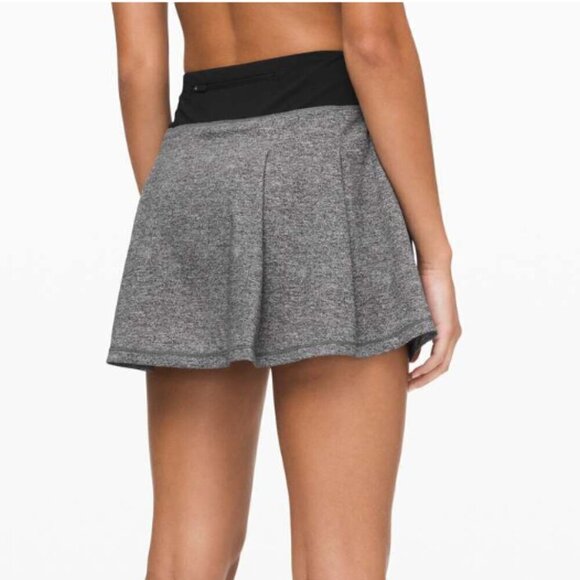 Lululemon Pace Rival Skirt (Tall) *No Panels 15" Heather Lux Multi Black / Black - Picture 7 of 7